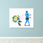 エッジ上 キャンバスプリント (インサイチュ (ウッドフロア))