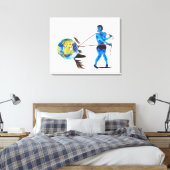 エッジ上 キャンバスプリント (インサイチュ (寝室))