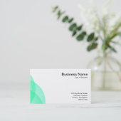 エッジ円 – ターコイズ 名刺 (スタンド正面)