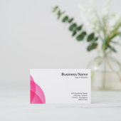 エッジ円 – ホットピンク 名刺 (スタンド正面)