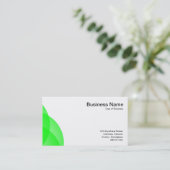 エッジ円 – 緑 名刺 (スタンド正面)