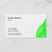 エッジ円 – 緑 名刺 (裏面)