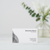 エッジ円 – 50pc黒 名刺 (スタンド正面)