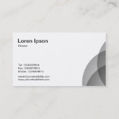 エッジ円 – 50pc黒 名刺 (裏面)