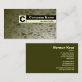 エッジ標識モノグラム – エイリアン惑星 名刺 (正面/裏面)