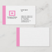 エッジ – ピンク 名刺 (正面/裏面)