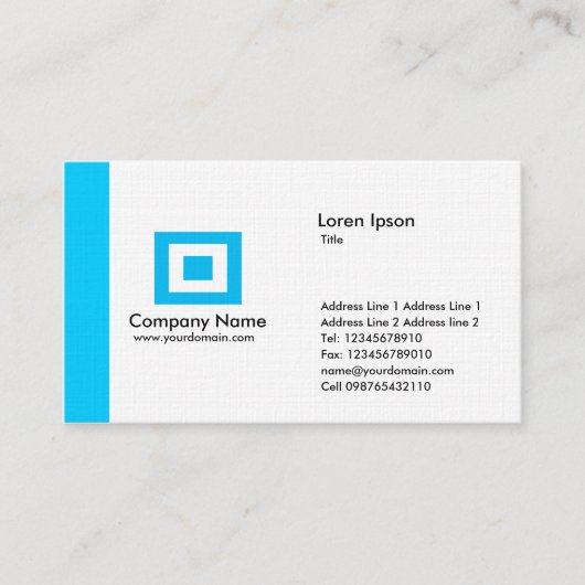 エッジ – ライトブルー 名刺 (正面)