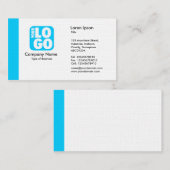 エッジ（ロゴ） – スカイブルー 名刺 (正面/裏面)