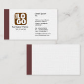 エッジ（ロゴ） – ブラウン 名刺 (正面/裏面)