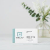 エッジ – 淡青(緑) 名刺 (スタンド正面)