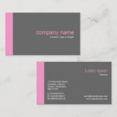 エッジv2 – ピンク 名刺 (正面/裏面)