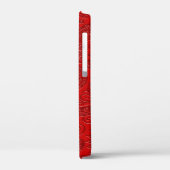 エッスタイリッシュチングモダンレッドペイズリーフローラルパターン Case-Mate iPhoneケース (裏面 / 左)