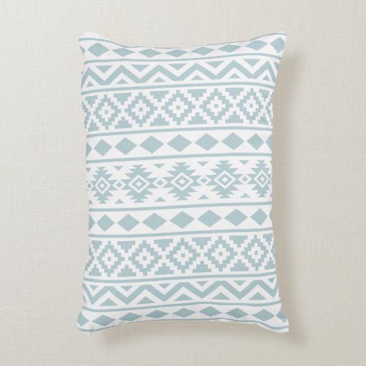 エッセアステカス(五) PTN IIIアヒル卵青(白) アクセントクッション (正面(垂直))