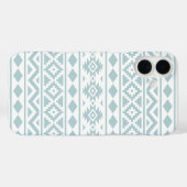 エッセアステカスPtn IIIアヒル卵ブルーの上に白 Case-Mate iPhoneケース (裏面 (横))