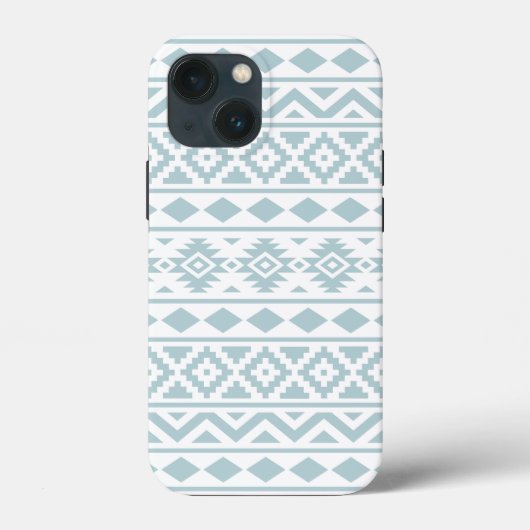 エッセアステカスPtn IIIアヒル卵ブルーの上に白 Case-Mate iPhoneケース (裏面)