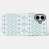 エッセアステカスPtn IIIアヒル卵ブルーの上に白 Case-Mate iPhoneケース (裏面 (横))