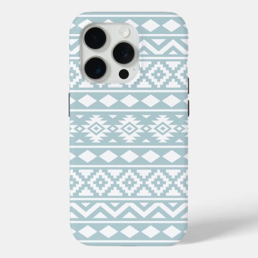 エッセアステカスPtn IIIホワイトオンダックエッグブルー Case-Mate iPhoneケース (裏面)
