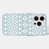 エッセアステカスPtn IIIホワイトオンダックエッグブルー Case-Mate iPhoneケース (裏面 (横))