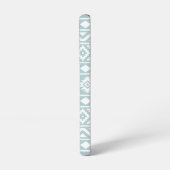 エッセアステカスPtn IIIホワイトオンダックエッグブルー Samsung Galaxyケース (左側面)