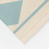 エッセアステカスPTN IIIbクリームブルーテラコタス フリースブランケット (角)