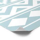 エッセアステカスPTN IIIbダックエッグブルー&ホワイト ポスター (角)