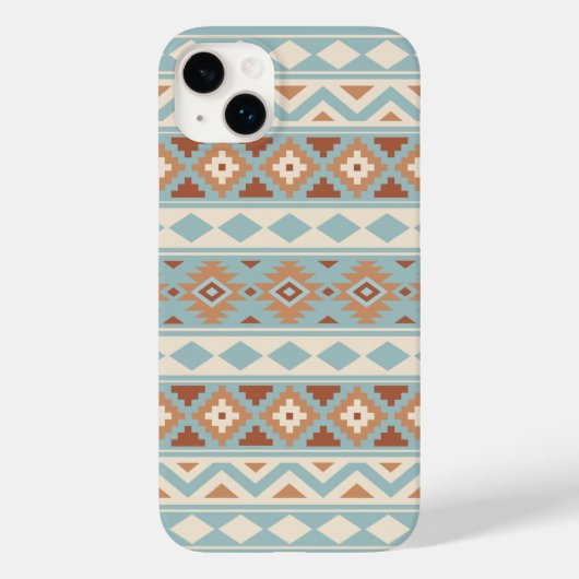 エッセアステカスPTN IIIbブルークリームテラコタス Case-Mate iPhoneケース (裏面)