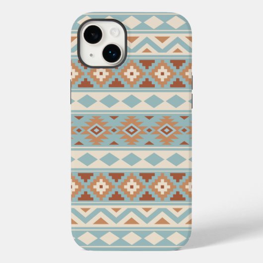 エッセアステカスPTN IIIbブルークリームテラコタス Case-Mate iPhoneケース (裏面)