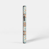 エッセアステカスPTN IIIbブルークリームテラコタス iPhoneケース (右側面)