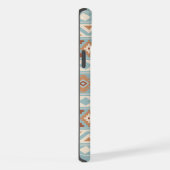 エッセアステカスPTN IIIbブルークリームテラコタス iPhoneケース (右側面)