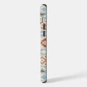 エッセアステカスPTN IIIbブルーテラコッタスクリーム iPhoneケース (左側面)