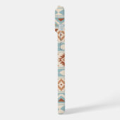 エッセアステカスPTN IIIbブルーテラコッタスクリーム iPhoneケース (左側面)