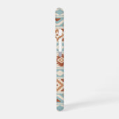 エッセアステカスPTN IIIbブルーテラコッタスクリーム iPhone 16ケース (左側面)