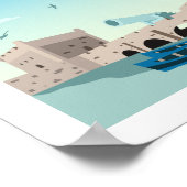 エッセイラ市モロッコのポスター ポスター (角)