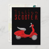 エッセンシャルイタリアのハガキイタリアン- Scooter ポストカード (正面/裏面)