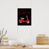 エッセンシャルイタリアのポスター – イタリアンスクーター ポスター (キッチン)