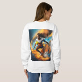 "エッセンシャルウィメンズコットンTシャツ" "シック&コンフィ: スウェットシャツ (裏面フル)