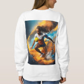 "エッセンシャルウィメンズコットンTシャツ" "シック&コンフィ: スウェットシャツ (裏面)