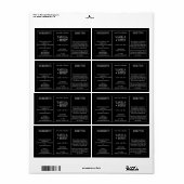 エッセンシャルオイル コスメボトル ラッピング ラベル (フルシート)