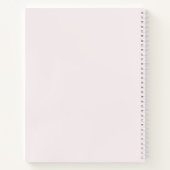 エッセンシャル油アロマセラピーロゴ赤面ピンク ノートブック (裏面)