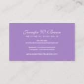 エッセンシャル油アロマセラフィー 名刺 (裏面)