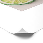 エッセンシャル油ウォーターカラープリント – ベルガモット ポスター (コーナー)