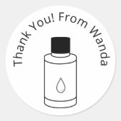 エッセンシャル油カスタムラウンドラベル/フィッカー ラウンドシール (正面)