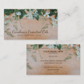 エッセンシャル油スローガン名刺 名刺 (正面/裏面)