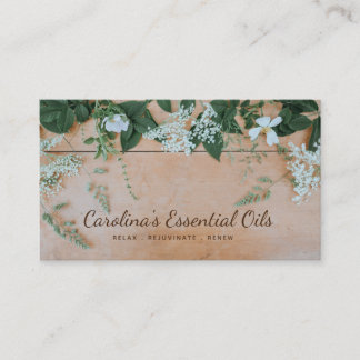 エッセンシャル油スローガン名刺 名刺
