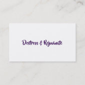 エッセンシャル油スローガン名刺 名刺 (裏面)