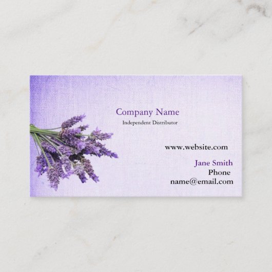 エッセンシャル油ディストリビュータ名刺 名刺 (正面)