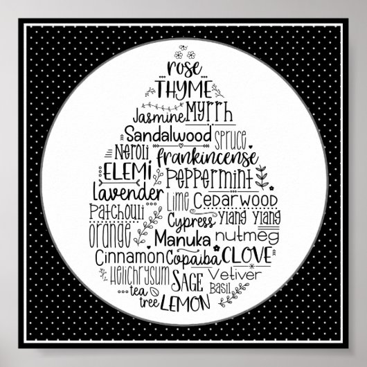 エッセンシャル油ドロップポスター ポスター (正面)