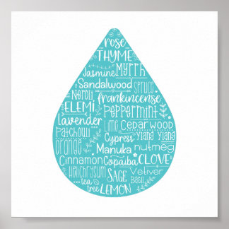 エッセンシャル油ドロップポスター ポスター