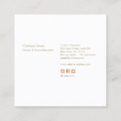 エッセンシャル油フレグランスアロマセラピー スクエア名刺 (裏面)