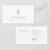 エッセンシャル油フレグランスアロマセラピー 名刺 (正面/裏面)